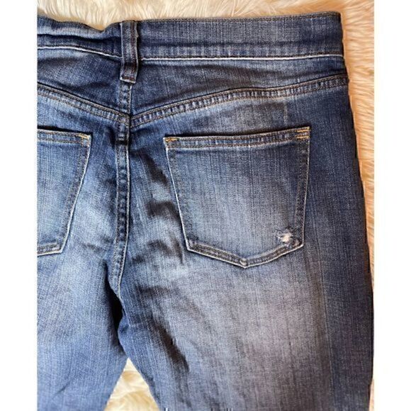 EUC J Crew Distressed Straight Leg Jeans Size 4 - Picture 6 of 9